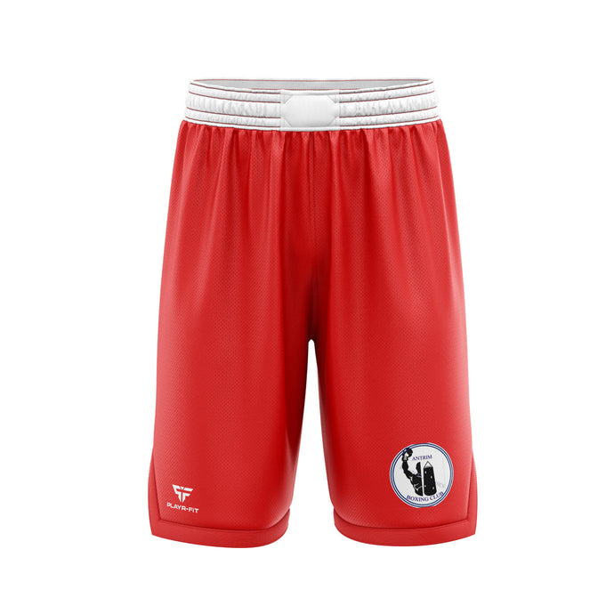 Antrim Boxing Club Boxing Shorts (Red) - Adults