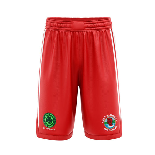 Connemara ABC Boxing Shorts Red - Adults