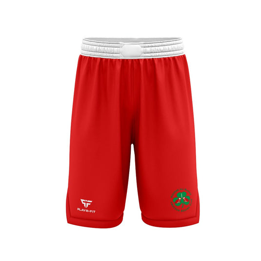 Mourne All Blacks ABC Boxing Shorts Red - Kids