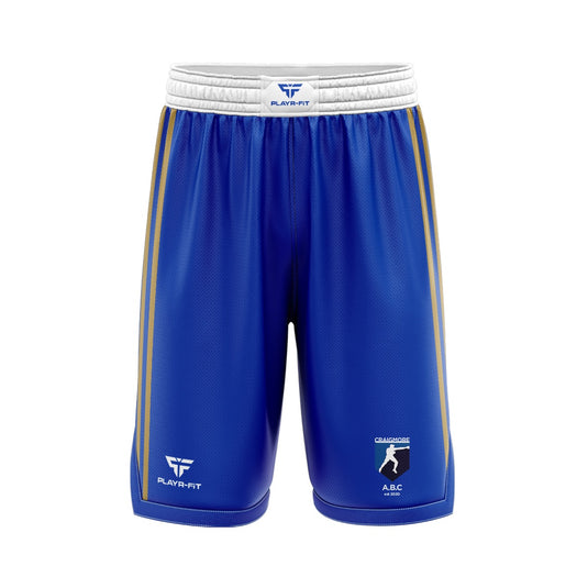 Craigmore ABC Boxing Shorts (Blue/Gold) - Adults