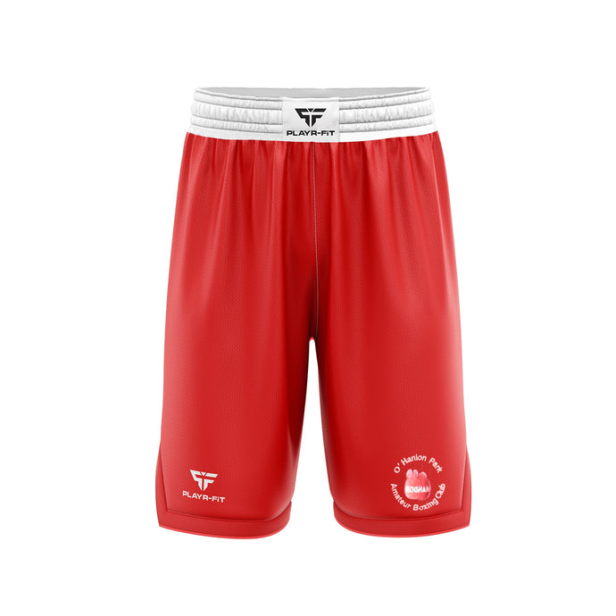 O'Hanlon Park Boxing Club Boxing Shorts (Red) - Adults