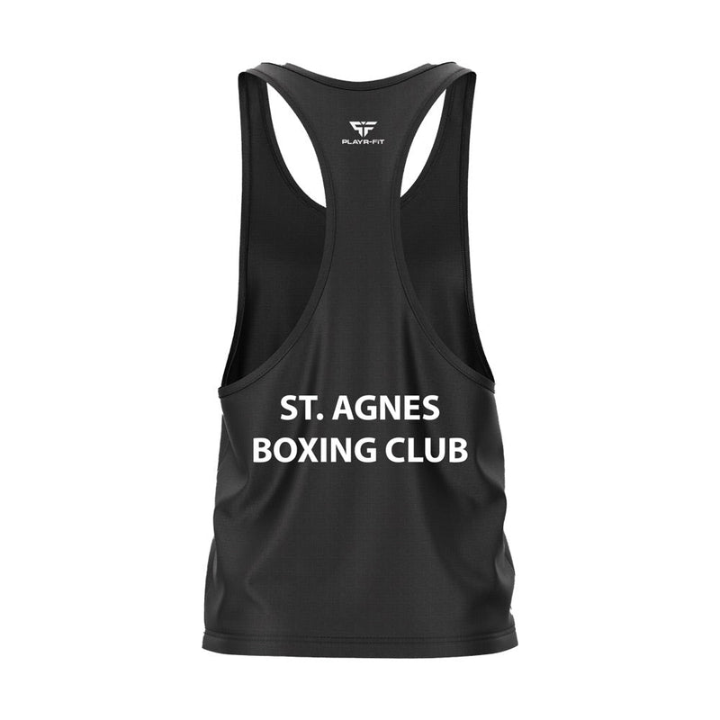 Load image into Gallery viewer, St Agnes Boxing Club Belfast Boxing Vest (Black) - Adults
