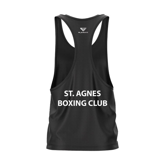 St Agnes Boxing Club Belfast Boxing Vest (Black) - Adults