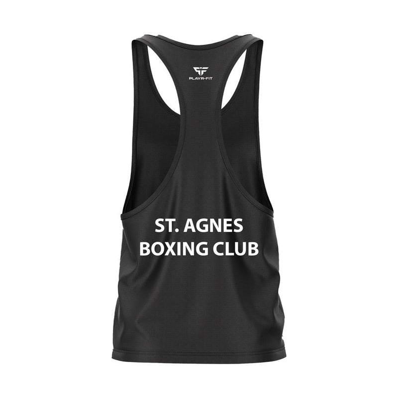 Load image into Gallery viewer, St Agnes Boxing Club Belfast Boxing Vest (Black) Gaelspoirt - Kids
