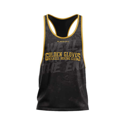 Golden Gloves Kilkeel Boxing Club Boxing Vest Graffiti - Adults