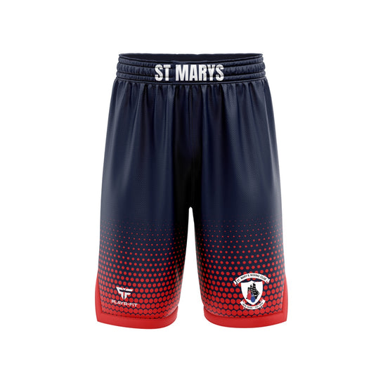 St Marys Boxing Club New Ross Sublimated Boxing Shorts (Navy) - Adults