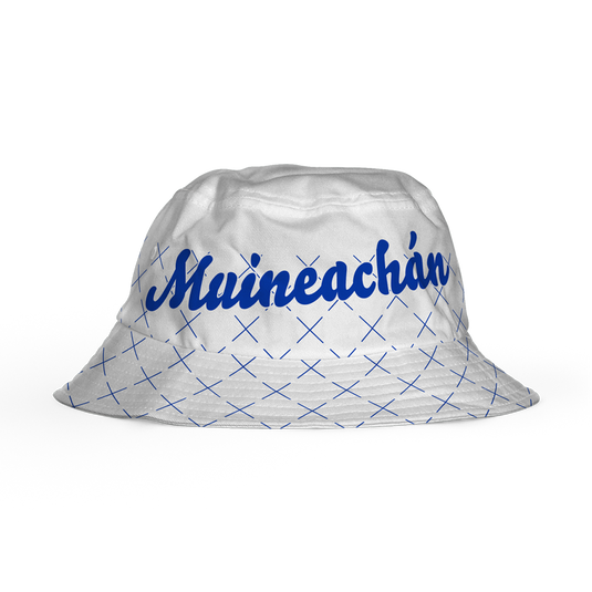 Monaghan County Retro Bucket Hat White - Adults