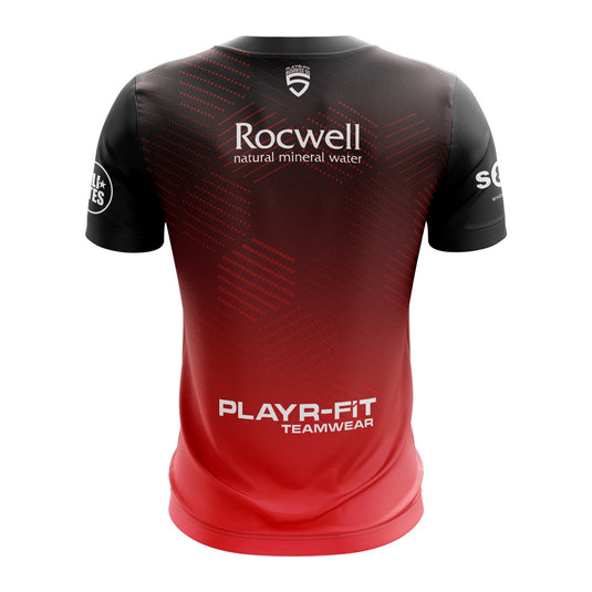 Playr-Fit Business 5s Jersey (Brilliant Red Digital) - Adults