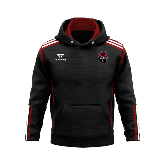 Cork Chiefs Tag Rugby Hoodie Adroit Black/Red - Adults