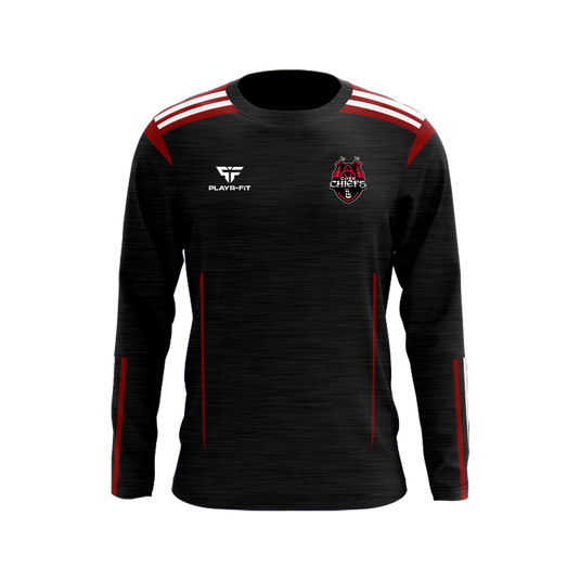 Cork Chiefs Tag Rugby Crew Neck Adroit Black/Red - Adults