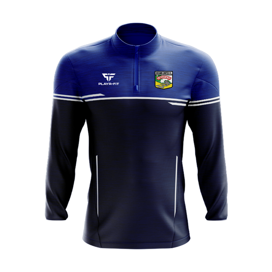 Dromin United FC Midlayer (1/4 Zip) Courage (Navy/Royal/White) - Kids