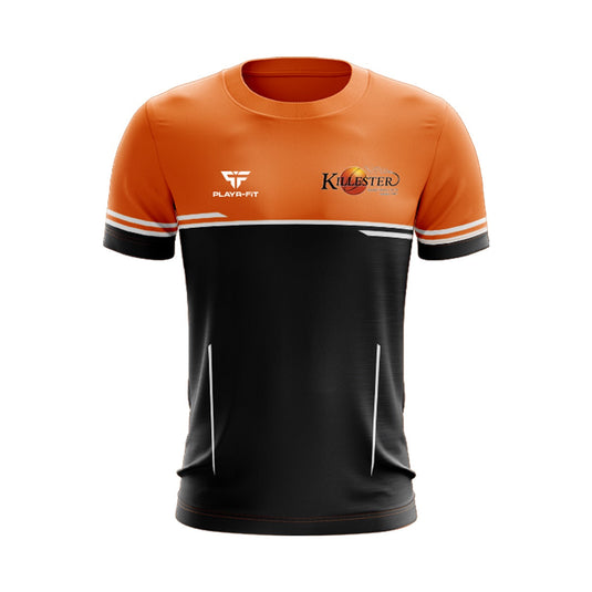 Killester Wheelchair Basketball T-Shirt Courage (Black/Orange/White) - Adults