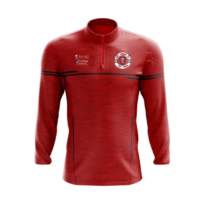 Real Tubber FC Midlayer (1/4 Zip) Courage (Red/Black) - Adults