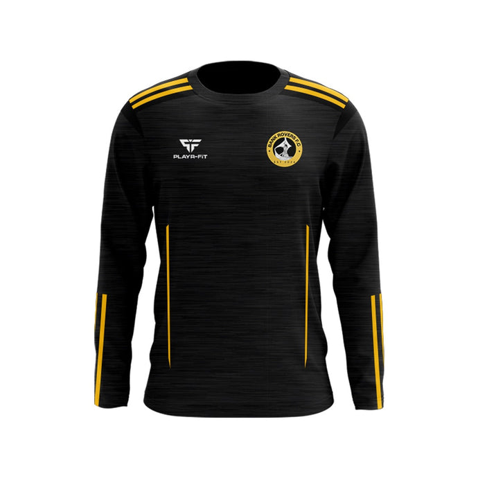 Bank Rovers FC Crew Neck Adroit (Black/YellowGold) - Adults