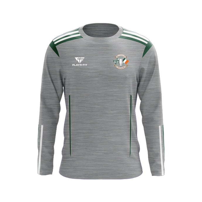 Monaghan CSC Crew Neck Adroit (Grey/Green) - Adults