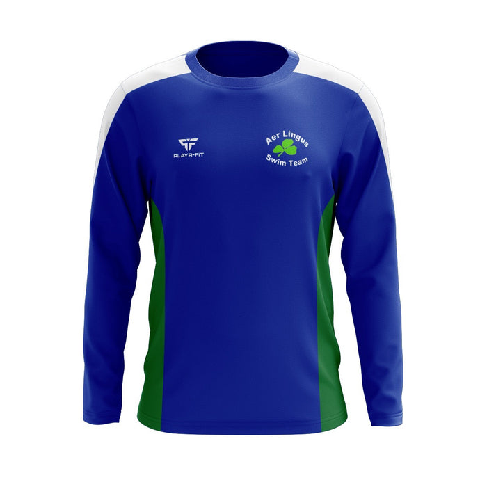 Aer Lingus Swim Club Crew Neck Endure (Blue/Green/White) - Adults