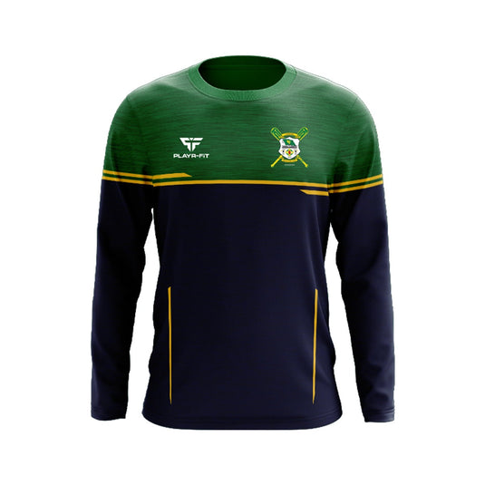 Carrickmacross Emmets Rounders Crew Neck Courage (Navy/Green/YellowGold) - Adults