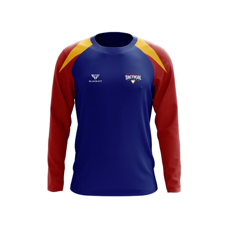 Load image into Gallery viewer, The Tactical Titans Crew Neck Stellar (Blue/Red/YellowGold) - Adults
