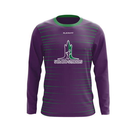 Scrabo Striders Jersey (Long Sleeve) A33 - Light Mesh - Purple - Adults