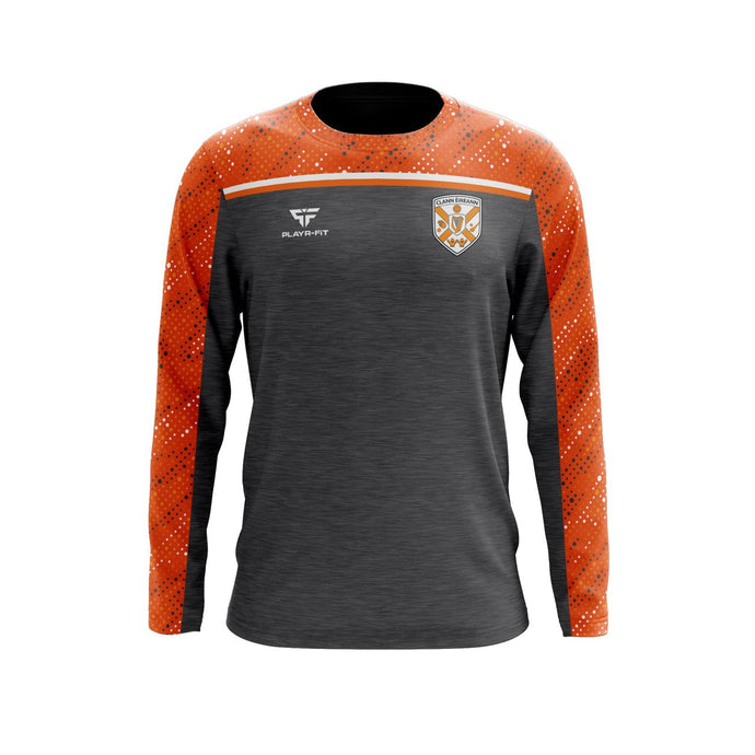 Clann Eireann Crew Neck Spirit Grey/Orange 2025 - Adults