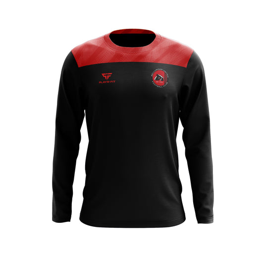 Bellurgan United FC Crew Neck Spirit Black/Red - Adults