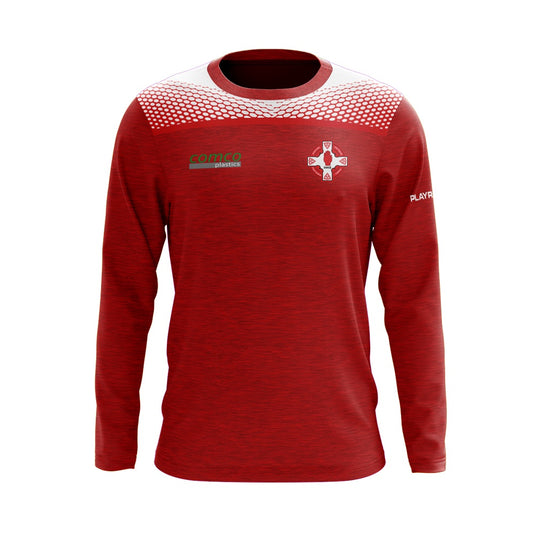 St Michaels GAC Magheralin Crew Neck Spirit (Red/White) - Adults