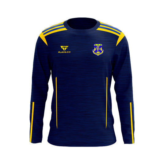 St Patricks FC Crew Neck Adroit (Navy/YellowGold) - Adults