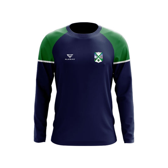 Geraldines GFC Louth Crew Neck Stellar (Navy/Green/White) Colour - Adults