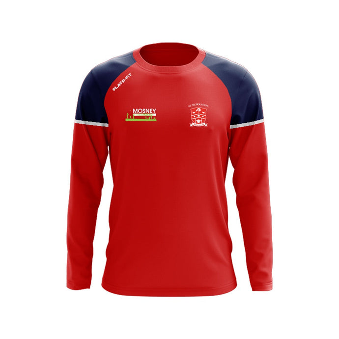 St Nicholas GFC Drogheda Crew Neck Stellar (Red/Navy) - Kids