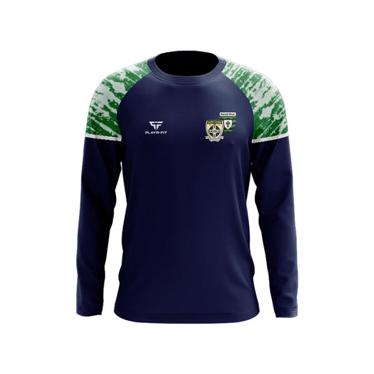 St Ultans Cortown Gaels Crew Neck Stellar Sublimated (Navy/Green/White) - Kids