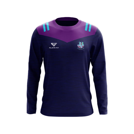 Ó Fiaich College Dundalk Staff Crew Neck Tenacity (Navy/Purple) - Adults