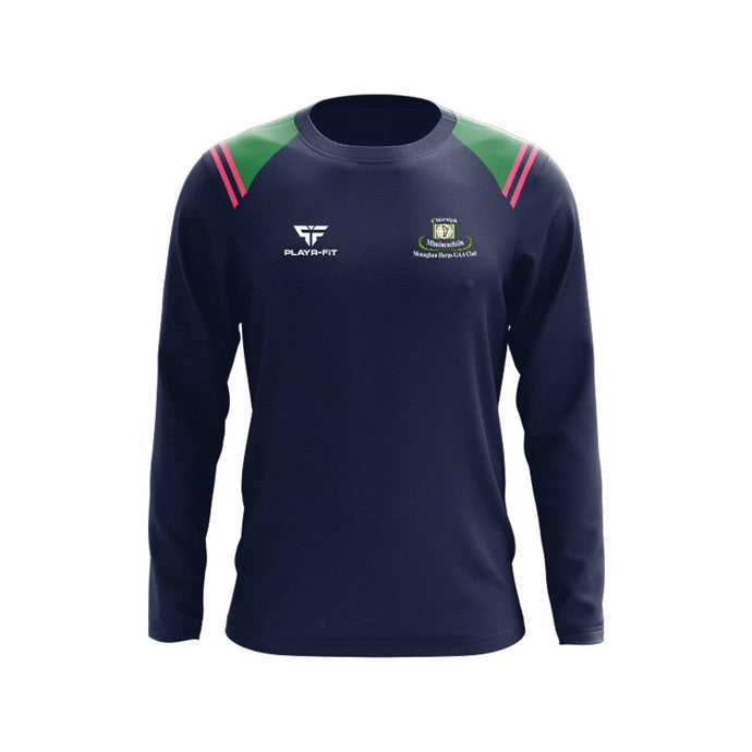 Monaghan Harps CLG Crew Neck Vigour (Navy/Green/Pink) - Adults