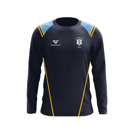 St Marys PS Barr Staff Crew Neck Vigour (Navy/Sky/YellowGold) - Kids