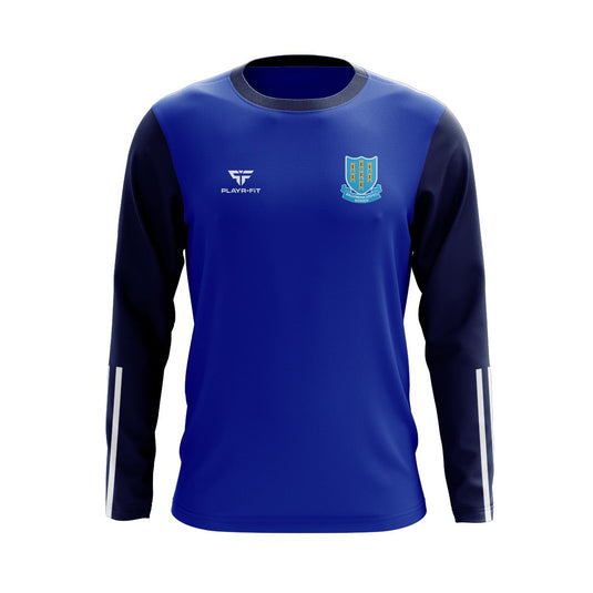 Ballymena United FC Womens Crew Neck Adroit (Blue/Navy) - Adults