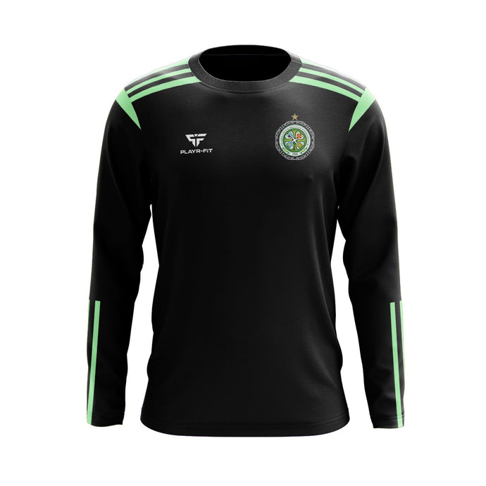 The Association of Irish Celtic Supporters Club Crew Neck Adroit (Black) - Adults