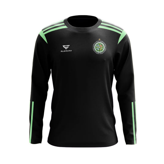 The Association of Irish Celtic Supporters Club Crew Neck Adroit (Black) - Adults