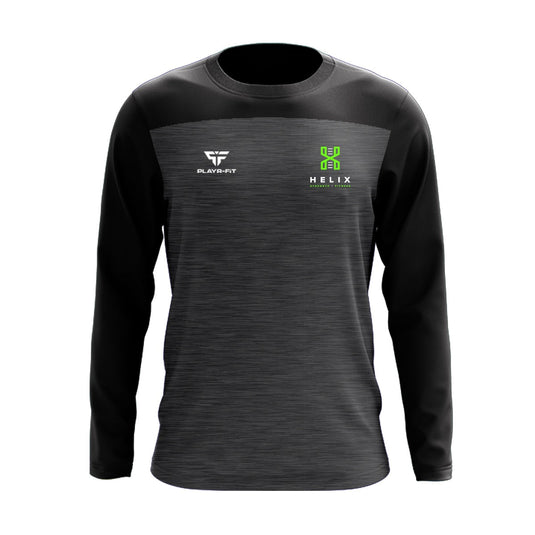 Helix Strength and Fitness Crew Neck Spirit (Grey/Black) - Kids