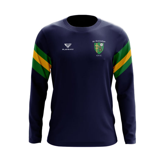 St Barnabas GFC NY Retro Crew Neck Navy - Kids