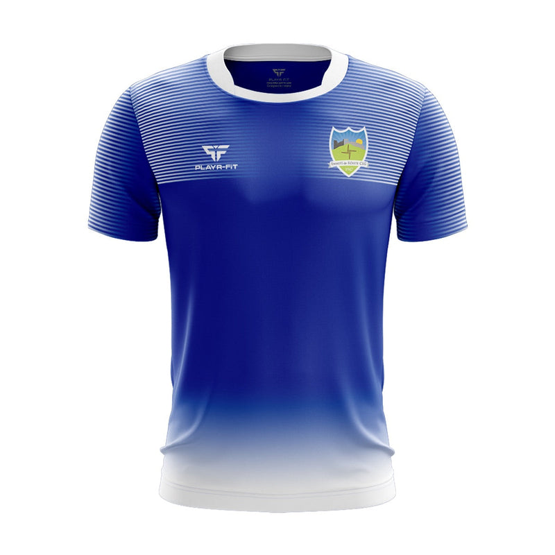 Load image into Gallery viewer, Roche Emmets CLG Jersey (Custom Blue/White) - Kids
