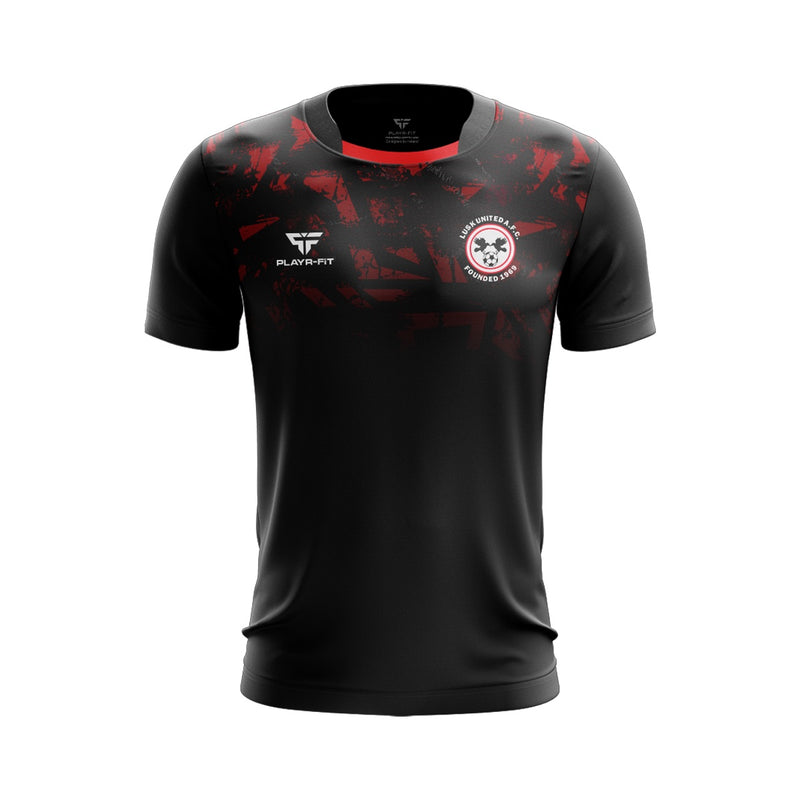 Load image into Gallery viewer, Lusk United T-Shirt (Coach) (Black/Red) - Adults
