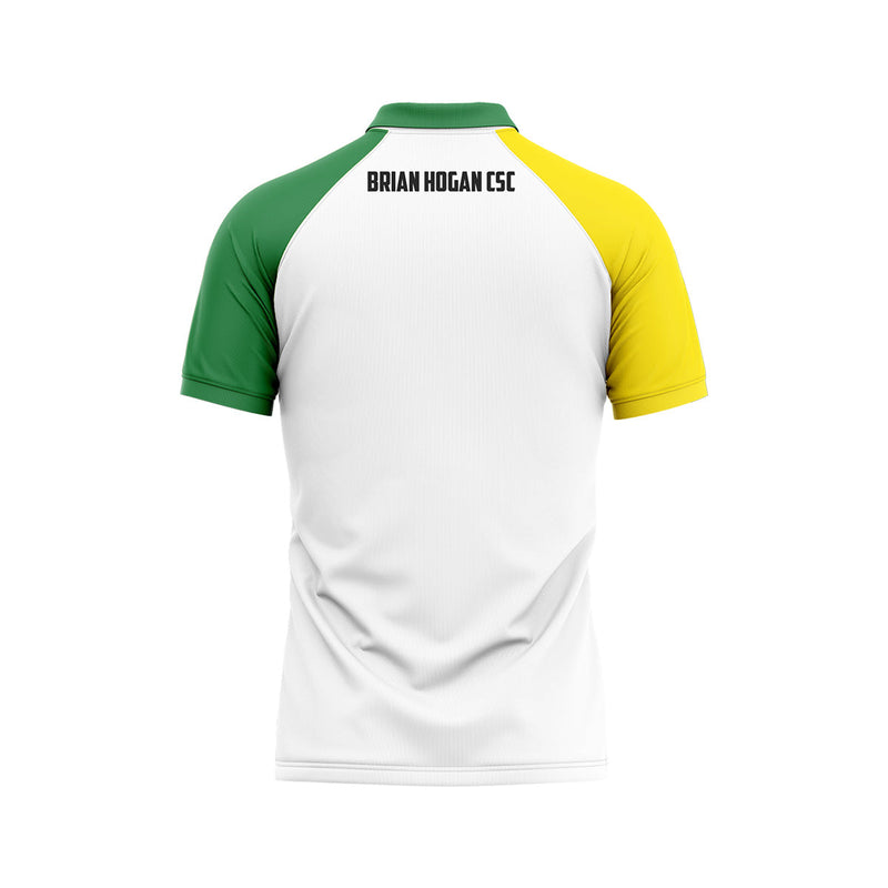 Load image into Gallery viewer, Brian Hogan CSC Tipperary Jersey Custom (White/Green/Yellow) - Adults
