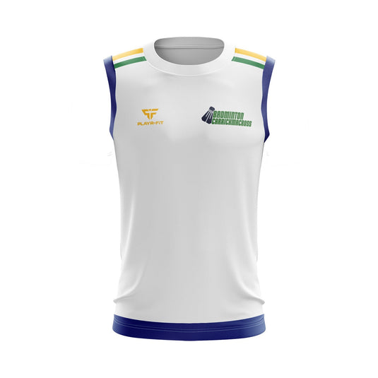 Carrickmacross Badminton Club Vest (White) - Kids