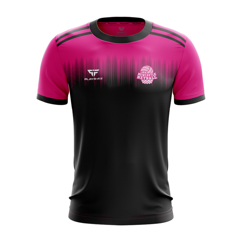 Load image into Gallery viewer, Newcastle Netball Jersey D34 - Kids
