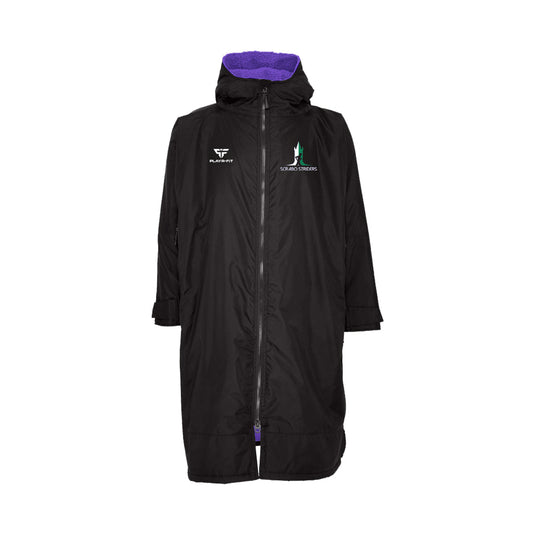 Scrabo Striders Long Padded Jacket (Above Knee) Fleece Lined - Kids