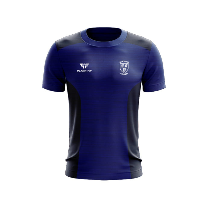 Saintfield Striders T-Shirt Endure (Blue/Navy) - Adults