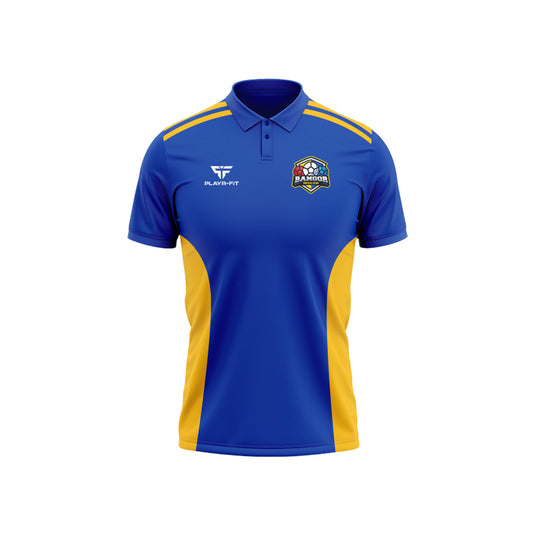 Bangor Boccia Club Polo Endure Blue/Yellow Gold - Adults