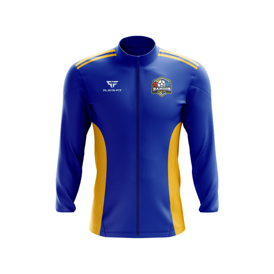 Bangor Boccia Club Midlayer (Full Zip) Endure Blue/Yellow Gold - Kids