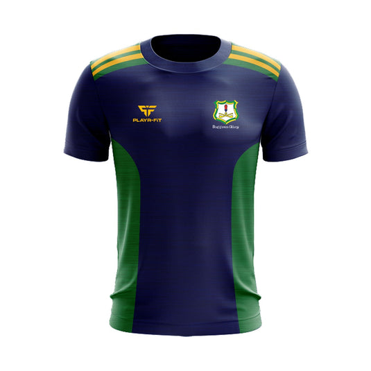 Buffers Alley T-Shirt Endure (Navy/Green/Yellow) - Adults