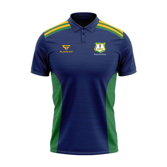 Buffers Alley Polo Endure (Navy/Green/Yellow) - Adults