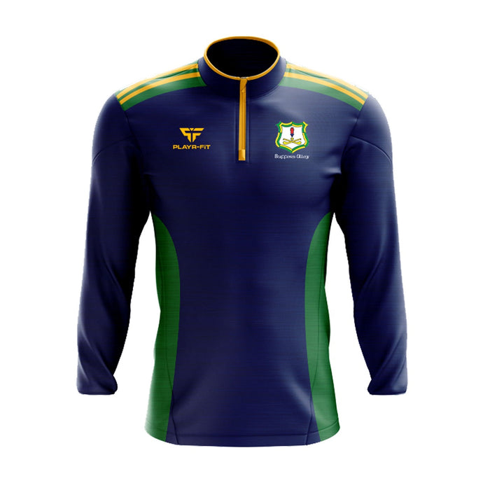 Buffers Alley Midlayer (1/4 Zip) Endure (Navy/Green/Yellow) - Adults